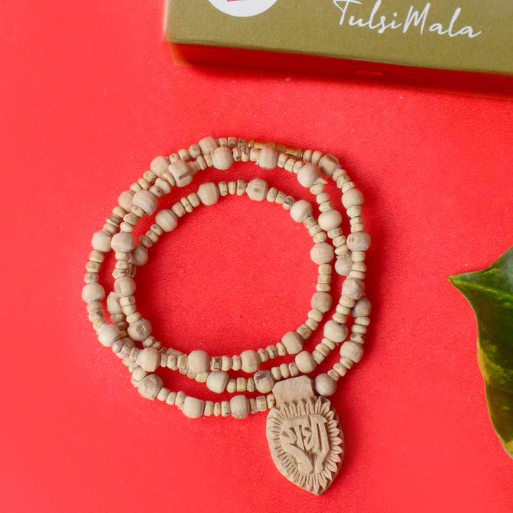100% Original Sacred Tulsi Mala with Radha Locket, designed for spiritual connection and devotion. Crafted with pure Tulsi beads, this mala is ideal for meditation and prayer. India’s Largest Pooja Accessories Brand – www.satvikworld.com