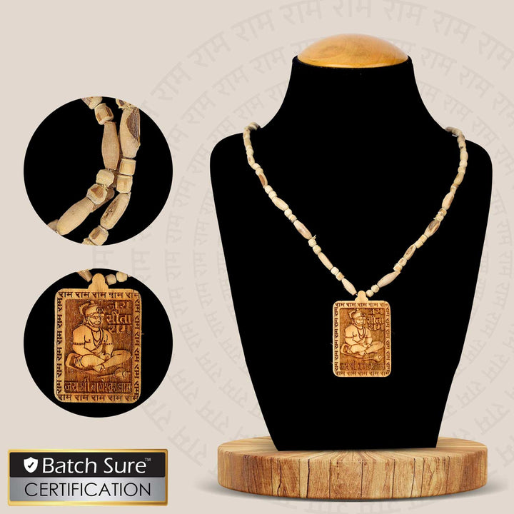 Buy 100% Original Tulsi Mala with Jai Sita Ram / Jai Shri Bageshwar Dham Wooden Locket, ideal for daily chanting, meditation, and spiritual devotion. Made from pure Tulsi beads, this sacred mala brings divine protection, focus, and peace to your spiritual routine. India’s Largest Brass Idols Brand - www.satvikworld.com