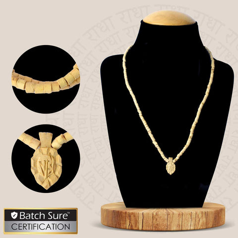 100% Original Tulsi Mala with handcrafted Tulsi beads and a Radha locket, perfect for devotion, meditation, and spiritual wear. India’s Premium Jap Mala Store- www.satvikworld.com