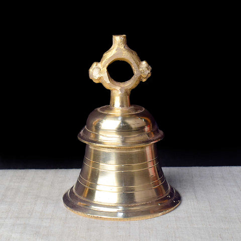 8 Inch Large Brass Pooja Ghanta – Traditional Mandir Bell, Symbolizing Divine Invocation and Sacred Worship. Handcrafted with Intricate Detailing, Perfect for Temple, Home Decor, and Spiritual Ceremonies. Ideal for Puja, Mandir Decoration, and Bringing a Resonant Sacred Vibration to Your Worship Space | India’s Largest Pooja Accessories Brand – www.satvikworld.com