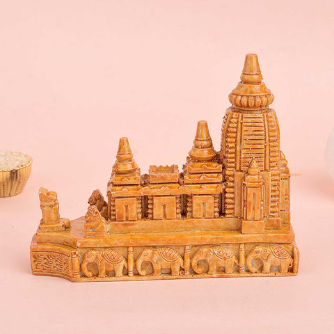 Jagannath Puri Idol with Wooden Elephant Base for Dashboard or Pooja Decor. India’s Largest Pooja Accessories Brand - www.satvikworld.com