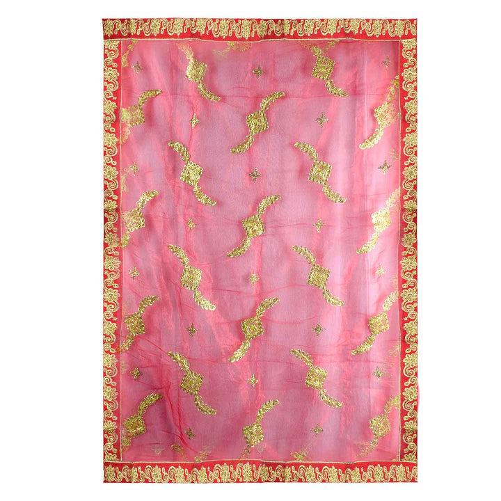 Enhance your pooja decor with this beautiful Pink and Gold Mata Chunri, measuring 212 cm x 102 cm. Adorned with intricate gold motifs and a decorative border, it is ideal for Devi pooja, mandir decoration, and religious ceremonies during Navratri, Diwali, and other festivals.
Shop now at satvikworld.com for authentic Hindu pooja essentials delivered across the USA.