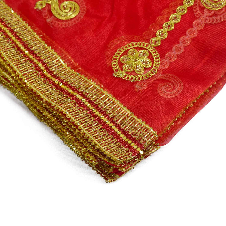 Add a touch of elegance to your pooja rituals with this exquisite Pink and Gold Mata Chunri, sized 225 cm x 104 cm. Featuring vertical golden motifs with intricate detailing and a shimmering border, it is perfect for Devi pooja, temple decor, and religious ceremonies during Navratri, Diwali, and other festivals.
Shop now at satvikworld.com for premium Hindu pooja essentials delivered across the USA.