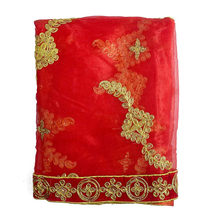 Enhance your pooja decor with this beautiful Pink and Gold Mata Chunri, measuring 212 cm x 102 cm. Adorned with intricate gold motifs and a decorative border, it is ideal for Devi pooja, mandir decoration, and religious ceremonies during Navratri, Diwali, and other festivals.
Shop now at satvikworld.com for authentic Hindu pooja essentials delivered across the USA.