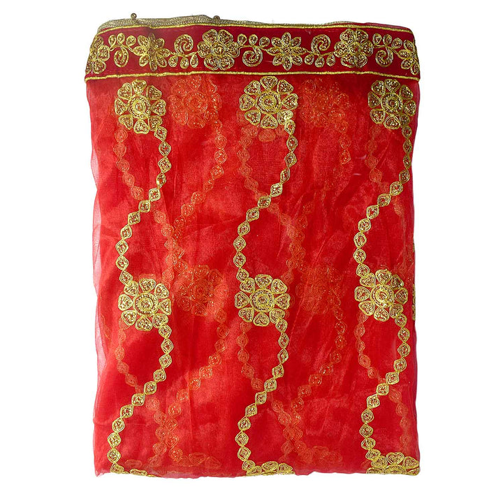 Enhance your pooja rituals with this elegant Pink and Gold Mata Chunri, sized 214 cm x 103 cm. Featuring golden wave-like patterns and a decorative border, it is ideal for Devi pooja, temple decor, and religious ceremonies during Navratri, Diwali, and other festive celebrations.
Shop now at satvikworld.com for premium Hindu pooja essentials delivered across the USA.