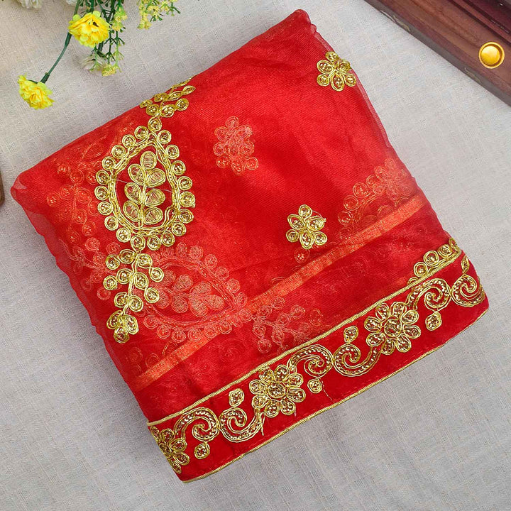 Enhance your pooja rituals with this elegant Pink and Gold Mata Chunri, measuring 216 cm x 99 cm. Featuring intricate gold paisley patterns and a decorative red border, it is ideal for Devi pooja, altar decoration, and religious ceremonies during Navratri, Diwali, and other auspicious events.
Shop now at satvikworld.com for authentic Indian pooja accessories delivered across the USA.