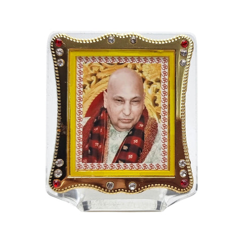 Spiritual Guruji Maharaj Frame Idol for dashboard, bringing blessings and positive vibrations during every journey. India’s Largest Pooja Accessories Brand – www.satvikworld.com