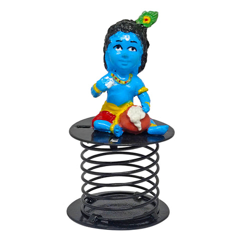 Beautiful Laddu Gopal Idol depicting Lord Krishna as a charming child holding a laddu, ideal for home temple, gifting, and festive decor.India’s Largest Pooja Accessories Brand – www.satvikworld.com