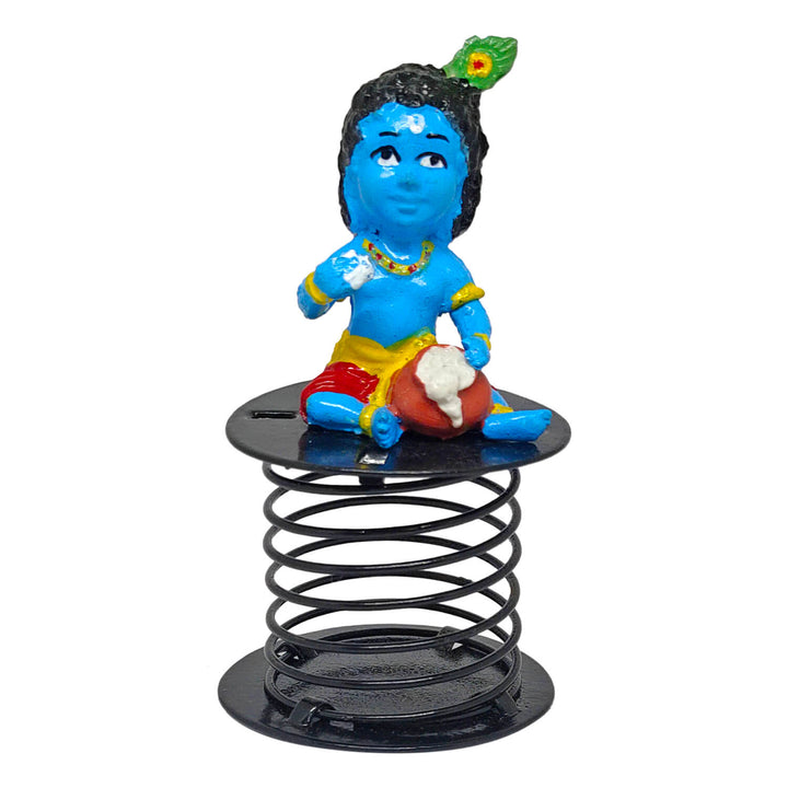 Beautiful Laddu Gopal Idol depicting Lord Krishna as a charming child holding a laddu, ideal for home temple, gifting, and festive decor.India’s Largest Pooja Accessories Brand – www.satvikworld.com