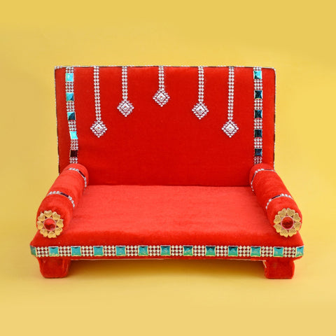 Serenading Velvet Singhasan Large for Laddu Gopal – India’s Largest Pooja Accessories Brand – www.satvikworld.com
