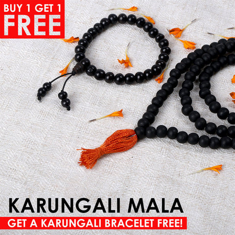 6mm Govt. Certified Karungali Jap Mala with 108+1 Beads – Authentic Ebony Prayer Beads for Meditation, Spiritual Growth, and Positive Energy. India’s Premium Jap Mala Store - www.satvikworld.com