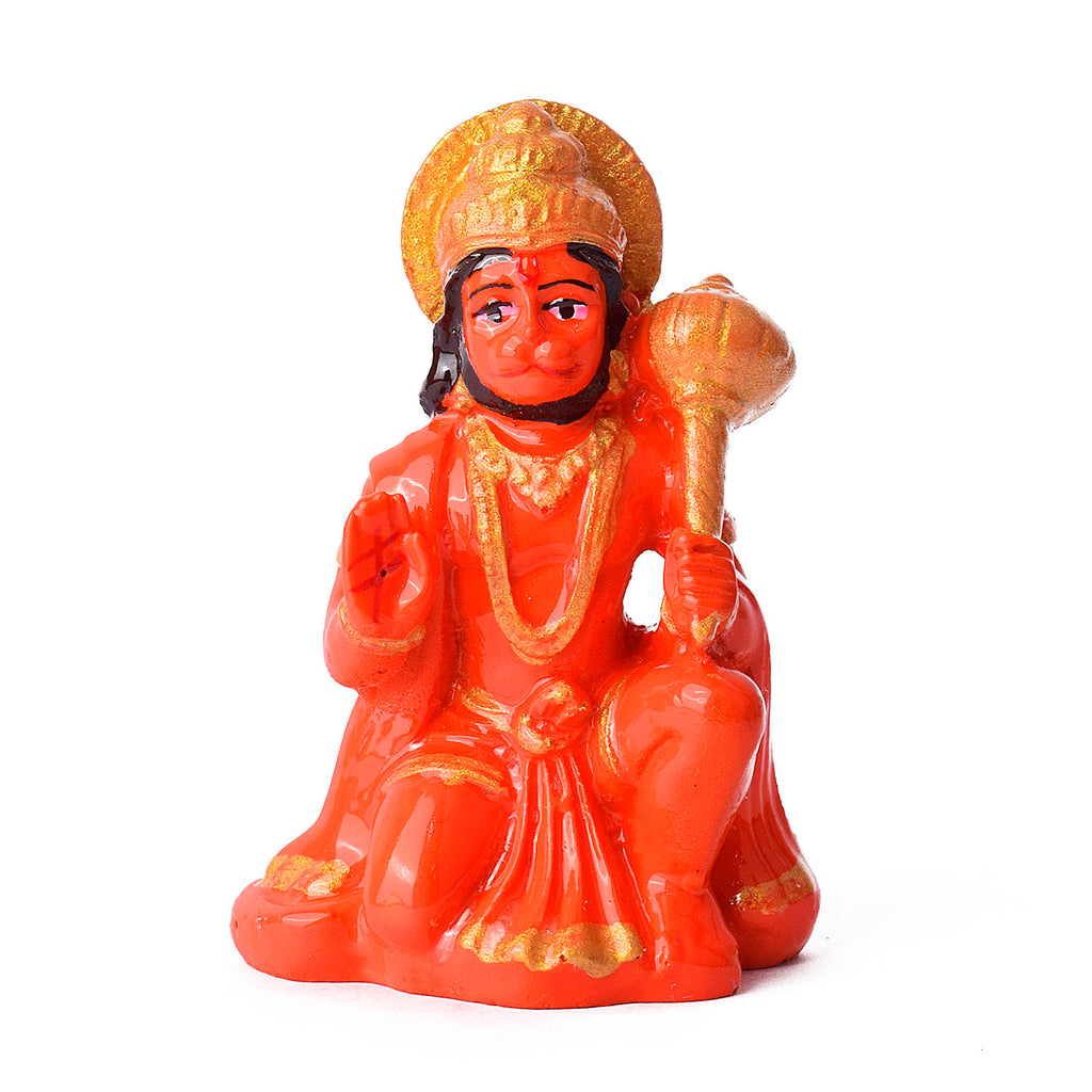 Sitting Hanuman Idol Puja Store Online Pooja Items Online Puja Samagri Pooja Store near me www.satvikworld.com