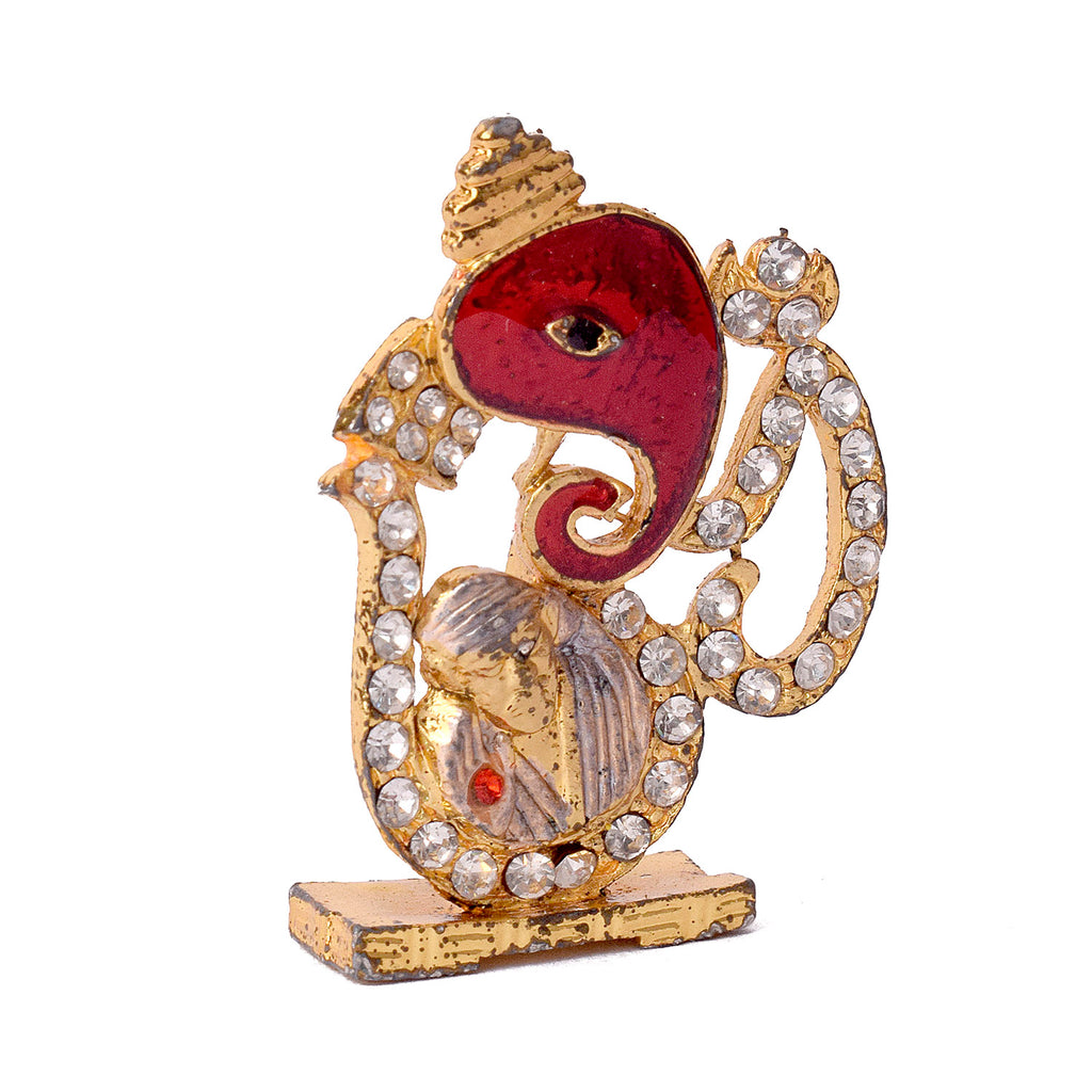 Om with Ganesh and Sai Baba Puja Store Online Pooja Items Online Puja Samagri Pooja Store near me www.satvikworld.com