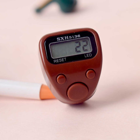 Digital Finger Japa Counter – Ring-style tally counter for mantra chanting and meditation. India’s Largest Pooja Accessories Brand - www.satvikworld.com