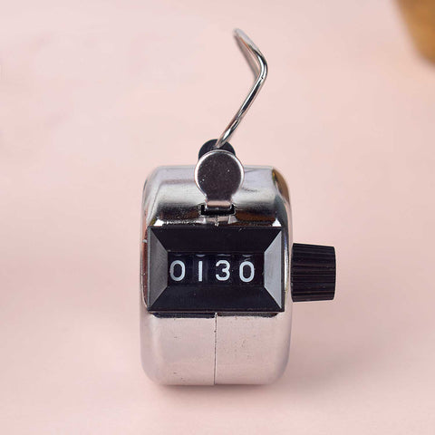 Metal Hand Tally Counter for mantra chanting, meditation, and prayer use. India’s Largest Brass Idols Brand - www.satvikworld.com