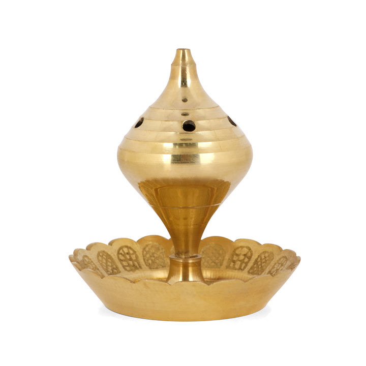 Pure Brass Agarbatti Stick Stand with Ash Catcher Puja Store Online Pooja Items Online Puja Samagri Pooja Store near me www.satvikstore.in