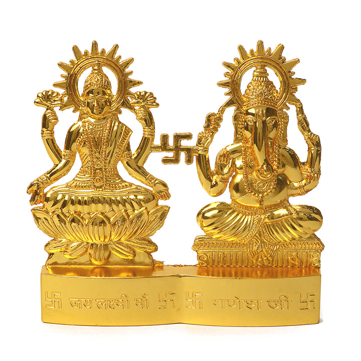 Lakshmi Ganesha Metal Statue Puja Store Online Pooja Items Online Puja Samagri Pooja Store near me www.satvikworld.com