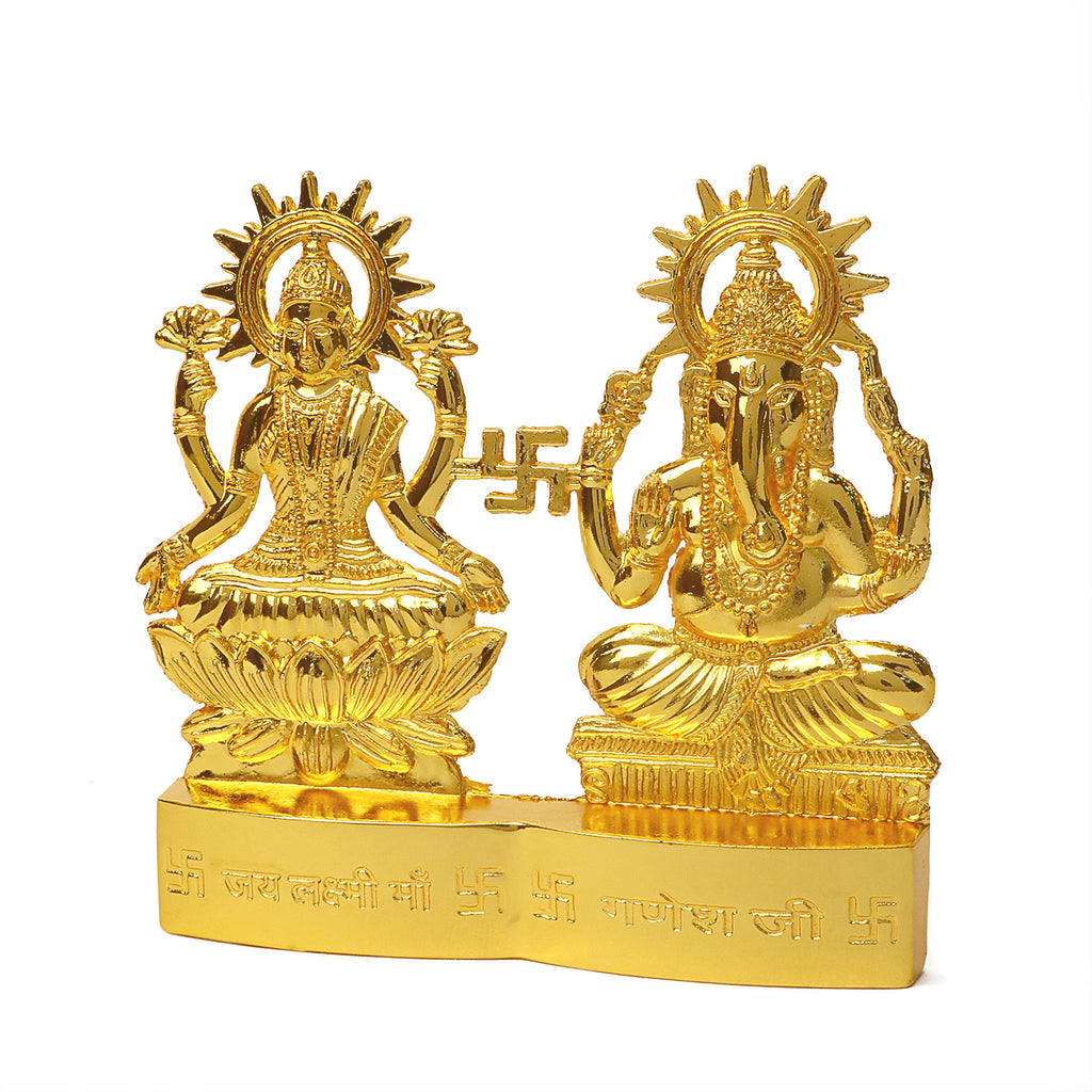 Lakshmi Ganesha Metal Statue Puja Store Online Pooja Items Online Puja Samagri Pooja Store near me www.satvikworld.com