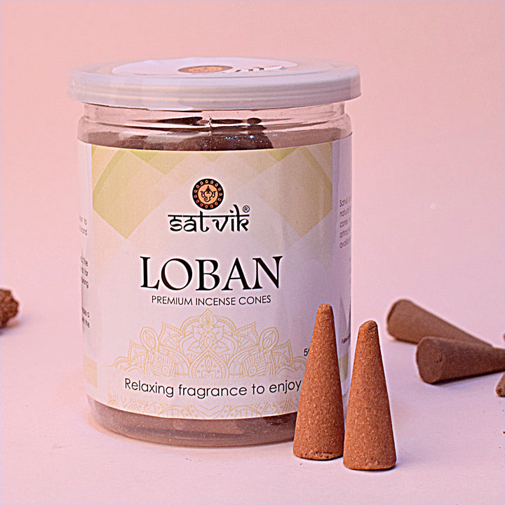 Loban Incense Cone for Natural Fragrance, Purification, and Spiritual Puja Use. India’s Largest Pooja Accessories Brand – www.satvikworld.com
