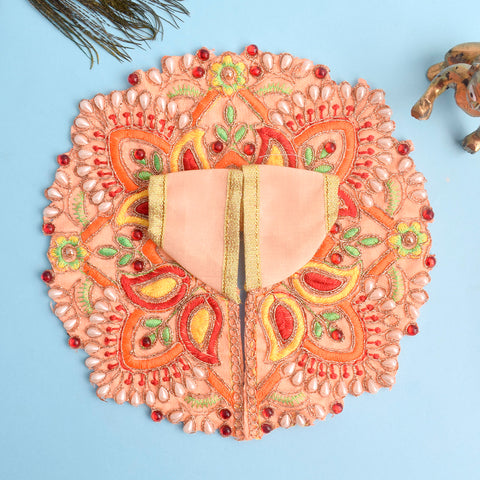 Vibrant Orange Laddu Gopal Dress with Embroidery & Stonework – India’s Largest Pooja Accessories Brand – www.satvikworld.com