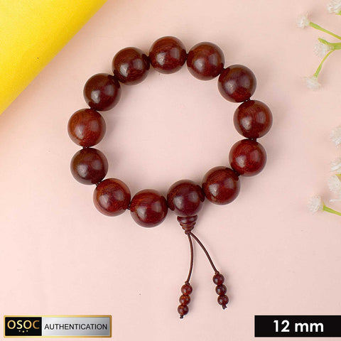 100% Original Red Chandan Sandalwood Bracelet for Spiritual Use. India’s Largest Pooja Accessories Brand - www.satvikworld.com
