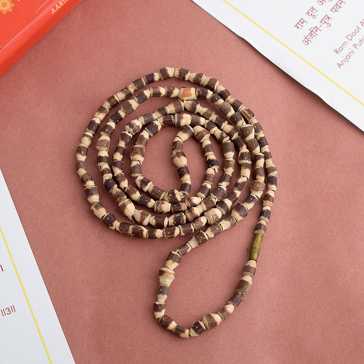 Original Tulsi Mala with 108+1 sacred beads, handcrafted for japa, meditation, and spiritual rituals. Brings divine energy, peace, and purity to your practice. India’s Largest Pooja Accessories Brand – www.satvikworld.com