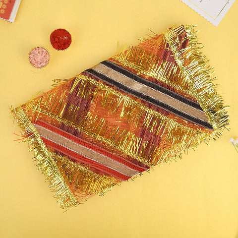 Red Gota Patti Mata Chunni 26x10 Inch for Puja Decoration – India’s Largest Pooja Accessories Brand – www.satvikworld.com