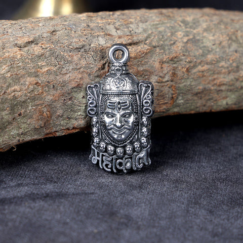 Silver Plated Mahakal Pendant for Spiritual Protection, Inner Strength, Positive Energy, and Devotional Wear.India’s Largest Pooja Accessories Brand – www.satvikworld.com
