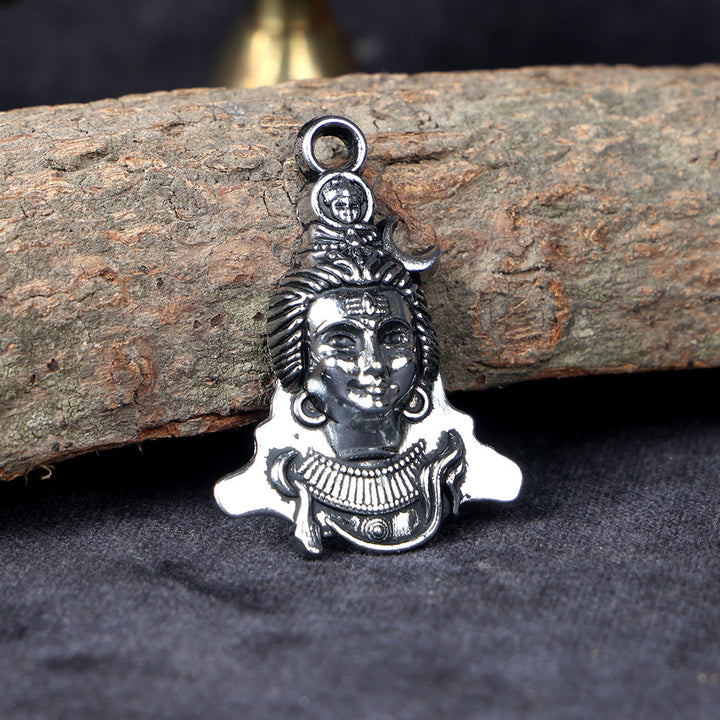 Silver Plated Shivay Pendant – Lord Shiva Devotional Accessory for Spiritual Protection and Positive Energy. India’s Largest Pooja Accessories Brand – www.satvikworld.com

