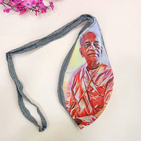 Assorted 100% cotton A.C. Bhaktivedanta Swami Prabhupada digital printed jap mala bag for devotional use. India’s Largest Pooja Accessories Brand – www.satvikworld.com