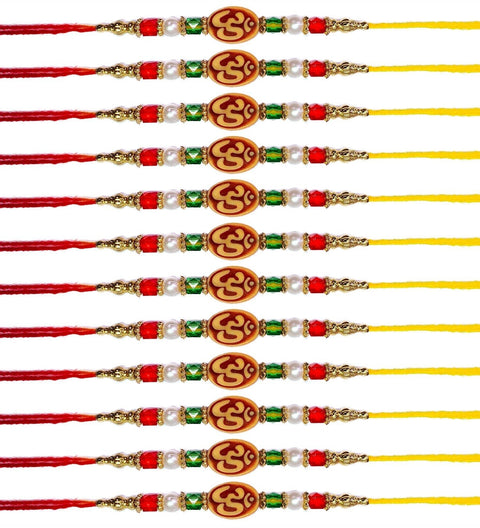 Rakhi Set of 12 Pcs Puja Store Online Pooja Items Online Puja Samagri Pooja Store near me www.satvikstore.in