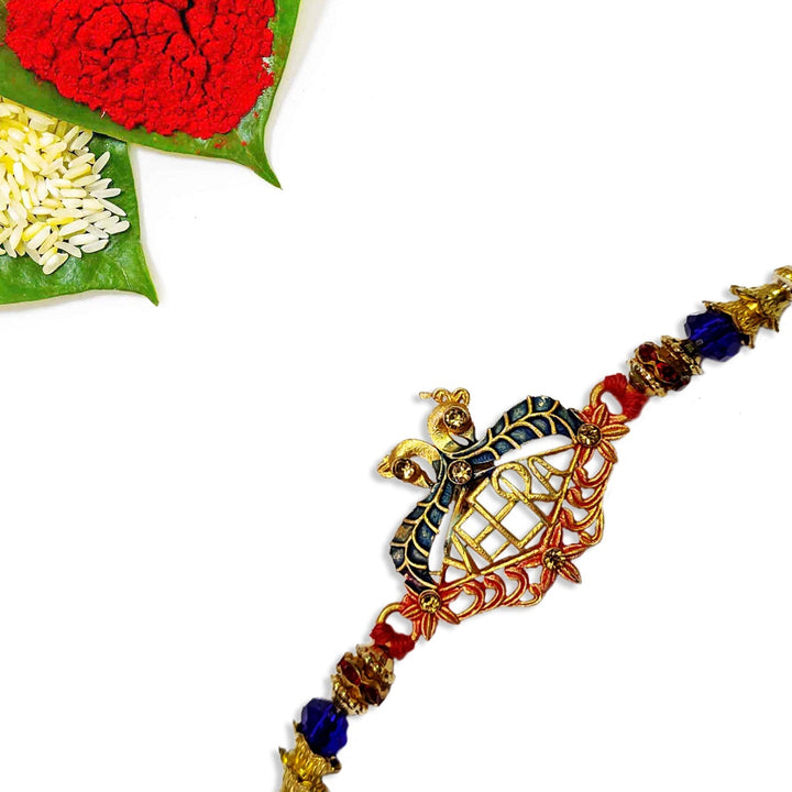 Rakhi with Tie Gift Combo Set Puja Store Online Pooja Items Online Puja Samagri Pooja Store near me www.satvikstore.in