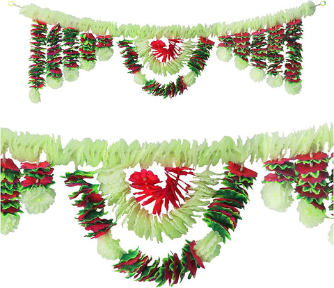 Artificial Flower Bandarwal Toran (Design-7) with vibrant floral decorations for traditional door adornment. India’s Largest Pooja Accessories Brand – www.satvikworld.com