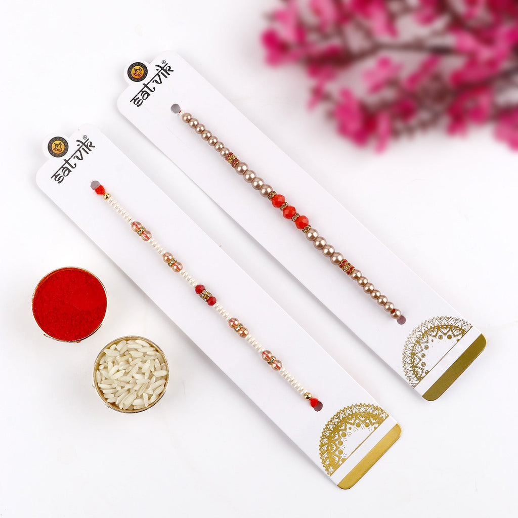 Browse our exclusive collection of Rakhi online 2023. Choose a stunning Rakhi set of 2 for your beloved brother, bhaiya, or bhai. Discover designer Rakhi and beautiful Rakhi options. Send Rakhi and Rakhi combos abroad with ease. Explore Indian Rakhi and find the perfect Rakhi gift at SatvikStore.in."