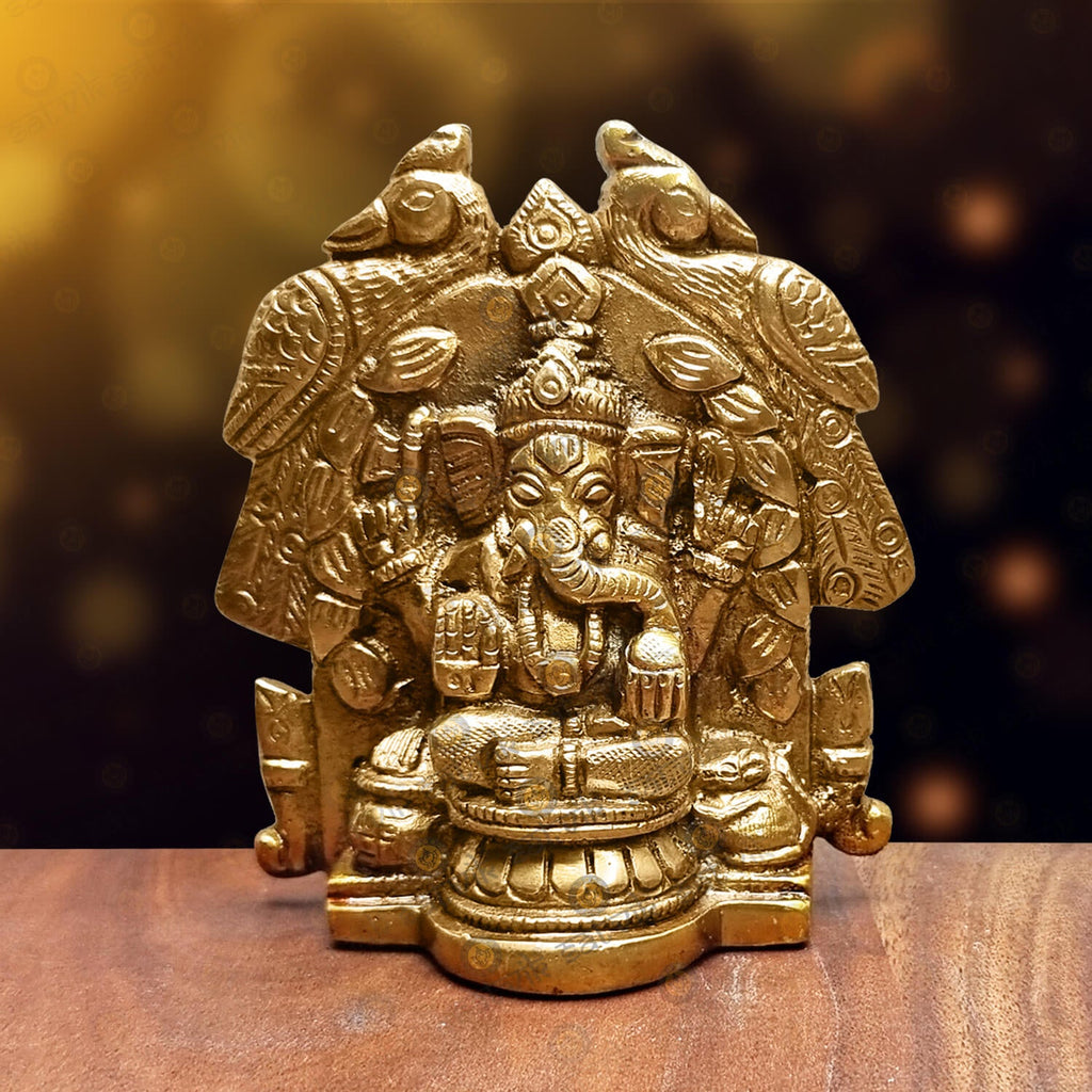 Brass Ganesh Idol Puja Store Online Pooja Items Online Puja Samagri Pooja Store near me www.satvikstore.in