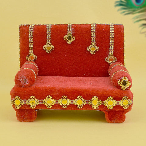 Sacred Enchantment – Small Velvet Singhasan for Laddu Gopal – India’s Largest Pooja Accessories Brand – www.satvikworld.com